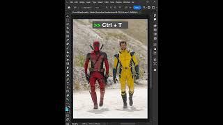 How to reduce character hight shorts photoshop deadpool [upl. by Flight]