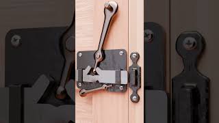 Simple door lock  sliding Iron Locks Inside Clip 21 [upl. by Ahsienek892]