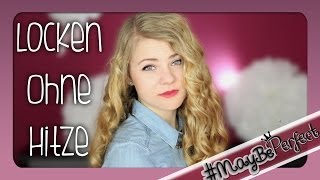 LOCKEN OHNE HITZE  Haarbandlocken  MayBePerfect [upl. by Anerul904]