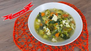 Minestrone di Verdure fatto in casa [upl. by Aihtibat]