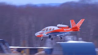 Cirrus SF50 Vision Jet landing 4K Video [upl. by Esra]