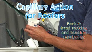 How capillary action on sarking and building blanket can cause roof leaks [upl. by Aruat]