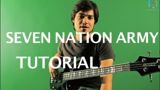 Bajo para principiantes  Seven Nation Army tutorial bajo HD [upl. by Rambort]