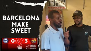 ALAVES 03 BARCELONA  pope  GHANAIAN FAN REACTION  LA LIGA HIGHLIGHTS [upl. by Nnaid]