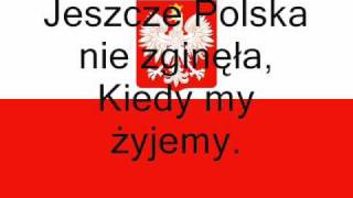 Die Nationalhymne Polens Hymn Polski Mazurek Dabrowskiego [upl. by Arin]