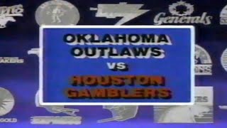 19840520 USFL Oklahoma Outlaws vs Houston Gamblers [upl. by Lorolla]