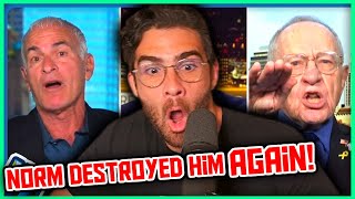 Norman Finkelstein vs Alan Dershowitz DEBATE REMATCH  Hasanabi Reacts to Piers Morgan Uncensored [upl. by Tuppeny160]