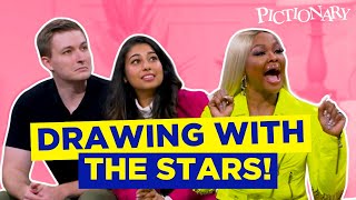 Dancing with the Stars Phaedra Parks draws famous DANCE MOVES on the Pictionary Game Show [upl. by Cob]