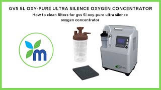 Cleaning filters for 5L oxypure ultra silence oxygen concentrator  medicalbulkbuy [upl. by Repip899]