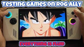 ASUS ROG ALLY  TESTING 8 GAMES ONE BY ONE gaming asusrog rogally rog testing [upl. by Navoj]