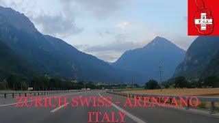 4K DRIVING FROM ZURICH SWISS TO ARENZANO ITALY 1 [upl. by Bille]