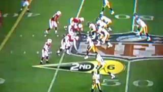 Super bowl 43Santonio Holmes scores winning touchdown [upl. by Roldan]