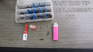 How to change and fix your Rod Tip and Guides Its so easy [upl. by Mathre103]