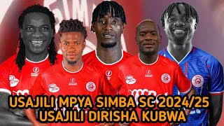 USAJILI SIMBA 2024 NA 2025 Orodha Majina Ya Wachezaji Waliosajiliwa Simba SC Usajili Simba Leo [upl. by Ollehcram]