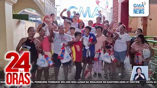 Libulibong binagyo sa Camarines Sur at Batangas hinatiran ng tulong ng GMAKF  24 Oras [upl. by Cosette]