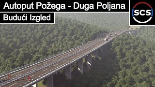 Ovako će izgledati autoput Požega  Duga Poljana [upl. by Nomal301]