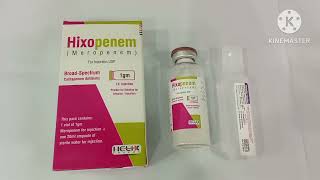 Hixopenem 500mg Injection Uses Hixopenem 1g Injection Uses Meropenem Injection Uses Hixopenem Inj [upl. by Ardnekahs]