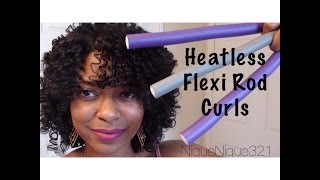 Heatless Flexi Rod Curls  Hair Tutorial [upl. by Gianna]