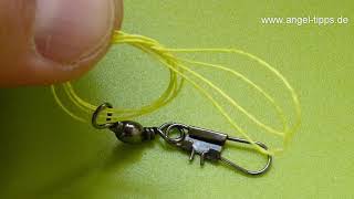 Best swivel knot for braided fishing line  tying instructions [upl. by Bubb704]