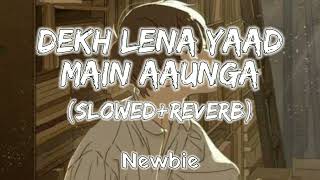 Dekh Lena Yaad Mai Aaunga SLOWEDREVERB  Rajneesh Patel  Newbie Bass [upl. by Robins]