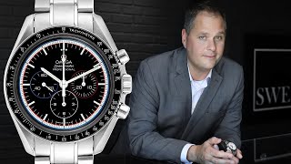 How to Wind a Manual Wind Chronograph  Omega Speedmaster  SwissWatchExpo Watch How To [upl. by Yhtimit]