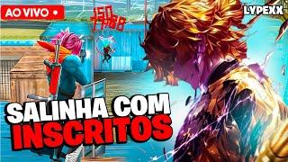 🔥 FREE FIRE AO VIVO 🔥 JOGANDO RANK E 4X4 COM INSCRITOS 🔥 LYPEXX [upl. by Aerbas132]