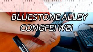 BlueStone Alley Guitarra TAB Congfei wei cover 240 [upl. by Stoeber]