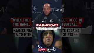 James Franklin on final seconds vs Maryland 😬 via GoPSUTV [upl. by Davidson]