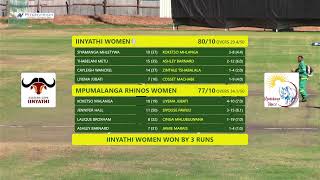 CSA Div 2 Womens Week  Eastern Cape Iinyathi vs Mpumalanga Rhinos [upl. by Aurilia]