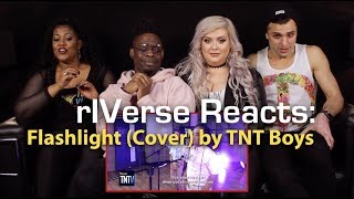 rIVerse Reacts Flashlight by TNT Boys  Live Cover Reaction [upl. by Rockey]