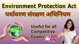 Environment Protection Act 1986 Competitive exam learning [upl. by Nohsar3]