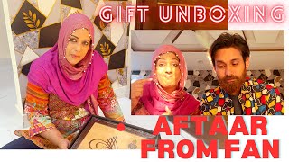 Aftaar ki dawat fan ki trf sy ❤️ Gift Unboxing 😍  Arifa Siddiqui amp Tabeer Ali [upl. by Ahcrop]