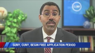 SUNY CUNY Begin Free Application Period [upl. by Fausta]