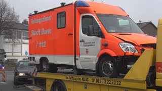 RTW auf Alarmfahrt verunglückt in BonnAuerberg am 09032015 [upl. by Attenahs550]