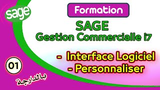 Sage Gestion Commercial i7  01  Interface Logiciel  Personnaliser [upl. by Delmar707]