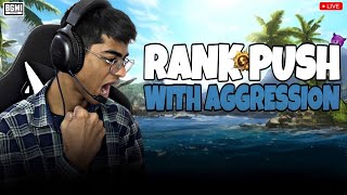 RANK PUSH WITH FULL AGGRESSION  BGMI  bgmi live [upl. by Quarta]