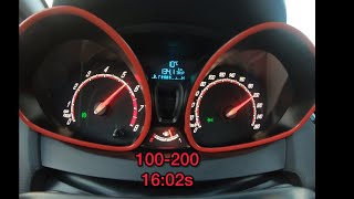 Fiesta ST stage 1 mk75 100200 kmh acceleration [upl. by Zetrac]