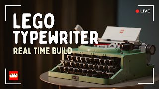 LEGO amp Chill 🔴 Lets build the LEGO Ideas Typewriter model 21327 PART 1 [upl. by Notterb248]