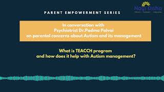 What is TEACCH program and how does it help with Autism management [upl. by Chad]