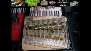 Fender Rhodes Piano Bass DOORS  repairadjustment of quotAquot KEY by Thomas Vogt Keyton [upl. by Nally]