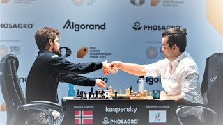 Magnus Carlsen vs Ian Nepomniachtchi  World Championship Match 2021 chess chessgame [upl. by Angelica359]