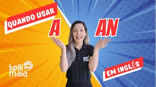 Artigos Indefinidos quotAquot e quotAnquot em Inglês  Aula de Inglês para Iniciantes [upl. by Claretta]