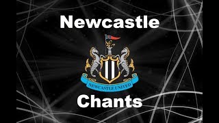 Newcastles Best Football Chants Video  HD W Lyrics [upl. by Holcomb]