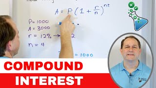 26  Compound Interest Formula amp Exponential Growth of Money  Part 1  Calculate Compound Interest [upl. by Halyhs]