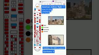 American Airlines flight 11 seat map aviation airdisasters [upl. by Rosamund]