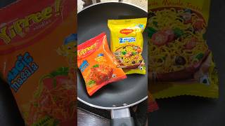 Simple Maggi amp Yippee Mix Masala Noodles Recipe 🍜😋 odisha shortsviral viralshorts maggi [upl. by Adali]