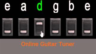 mini guitar tuner online standar tunning [upl. by Sayer]