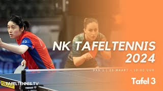 NK Tafeltennis 2024 Dag 1  Tafel 3 [upl. by Gosselin]