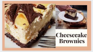 Cheesecake Brownies  Quick and Easy Cheesecake Brownies with Box Mix [upl. by Roderich718]