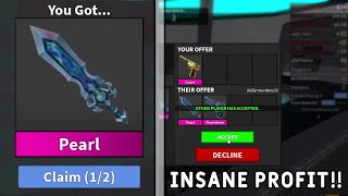 MM2 TRADING MONTAGE  INSANE PROFIT [upl. by Haik]